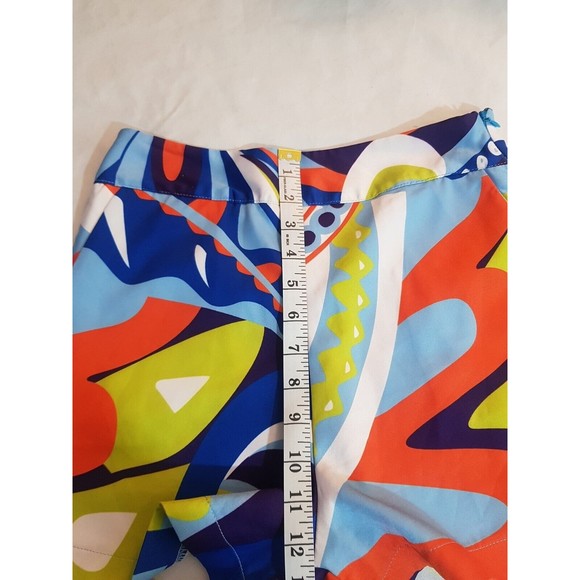 Womens Shorts Small Festival Hippie Woodstock Retro High Waist 70s Brady Bunch - Picture 10 of 12